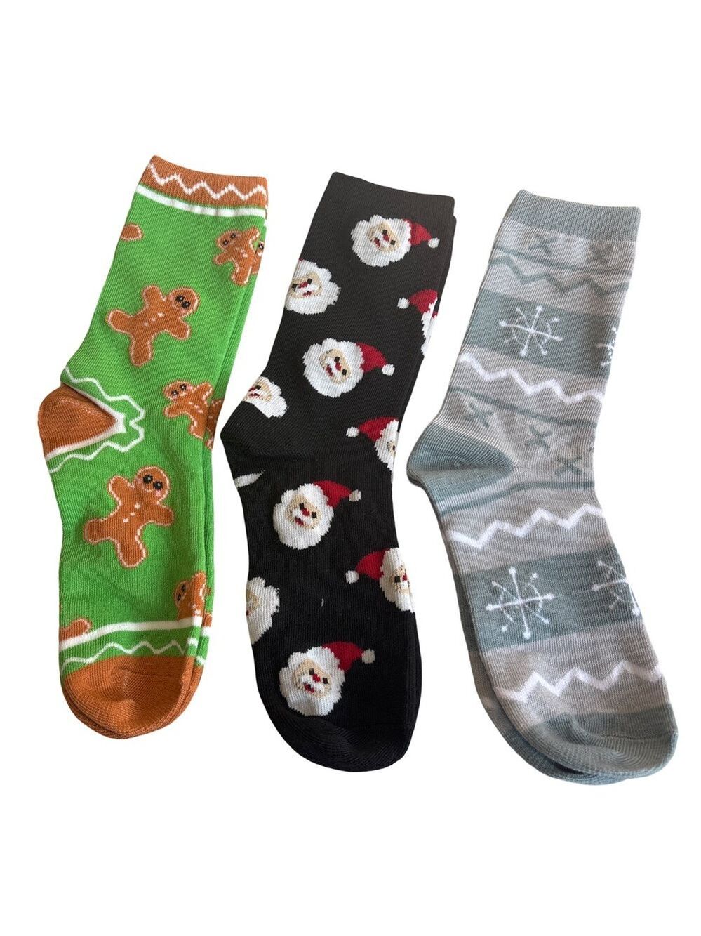 (3 for $12 item) Sock’s 3 pairs Woman’s Set - Green, Black, Gray
